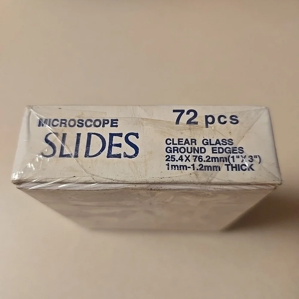 Jorvet J-335 Microscope Slides Clear Glass‎ Ground Edge - 72 Pack